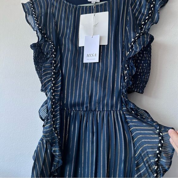 Misa Los Angeles Jayd Dress in Navy - Picture 8 of 15